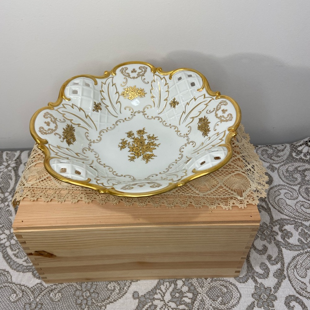 Vintage Reichenbach German Porcelain Dish